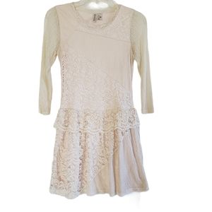 Divided H&M Dress Cream Lace Size XS